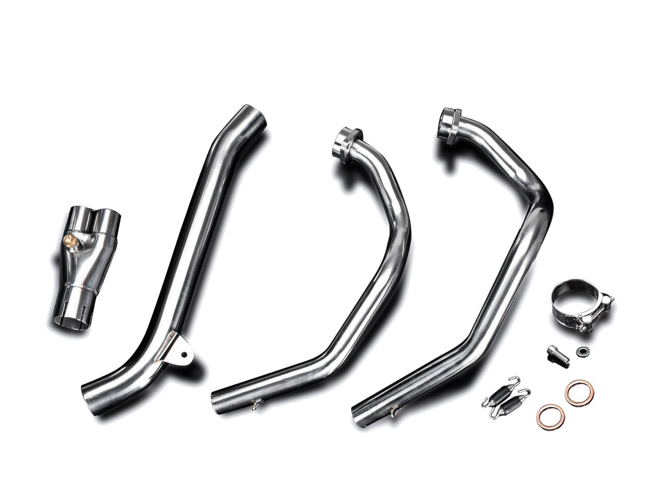 DELKEVIC Honda CRF1000L Africa Twin (16/19) Full 2-1 Exhaust System with Stubby 17" Tri-Oval Silencer