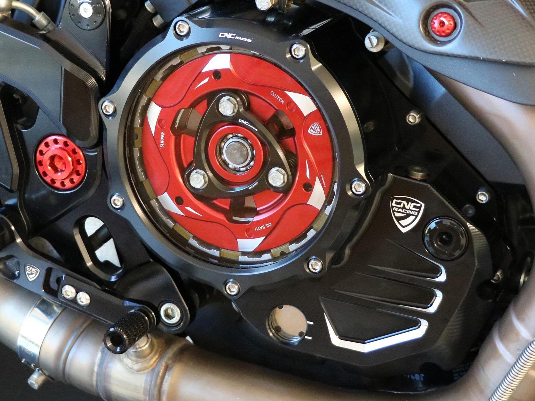 CA502 - CNC RACING Ducati Oil Bath Clear Clutch Cover – Accessories in the Factory Racing Motorcycle Aftermarket Accessories and Parts Online Shop