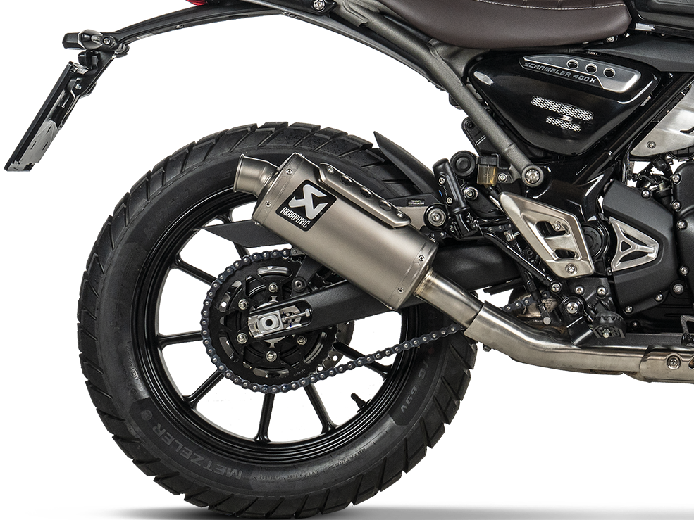 AKRAPOVIC S-T4SO1-HDT Triumph Scrambler 400 X (2024+) Slip-On Exhaust (titanium) – Accessories in the 2WheelsHero Motorcycle Aftermarket Accessories and Parts Online Shop