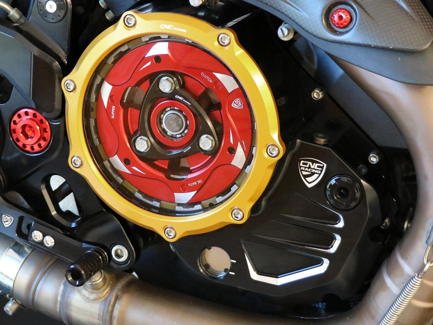 CA502 - CNC RACING Ducati Oil Bath Clear Clutch Cover – Accessories in the Factory Racing Motorcycle Aftermarket Accessories and Parts Online Shop