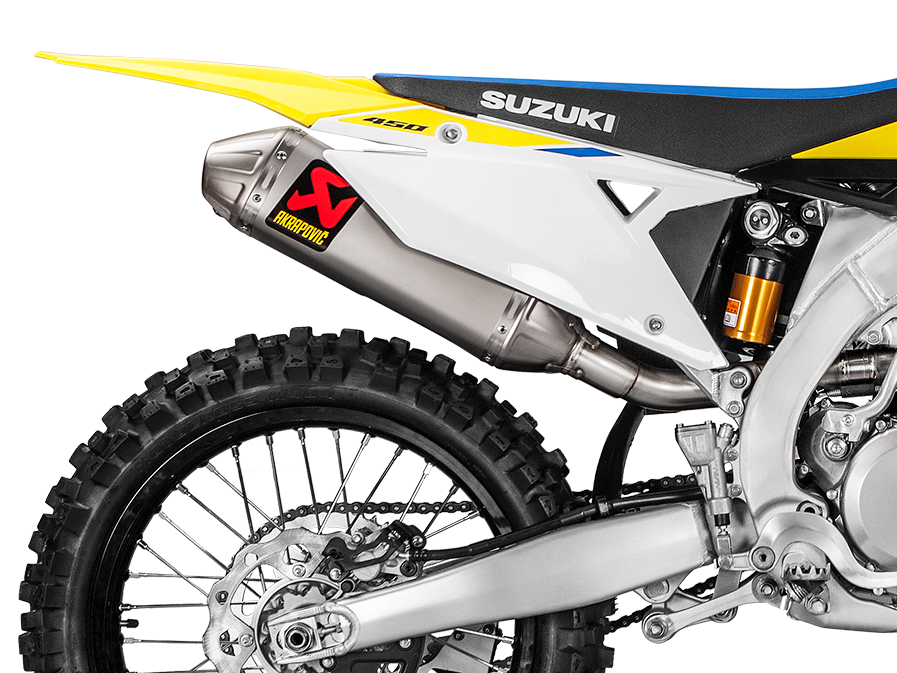 AKRAPOVIC S-S4MET11-BNTA Suzuki RM-Z 450 (2025+) Exhaust System "Evolution Line" (titanium) – Accessories in the 2WheelsHero Motorcycle Aftermarket Accessories and Parts Online Shop