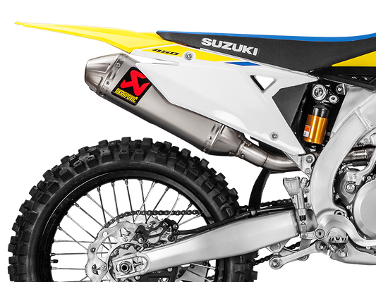 AKRAPOVIC S-S4MET11-BNTA Suzuki RM-Z 450 (2025+) Exhaust System "Evolution Line" (titanium) – Accessories in the 2WheelsHero Motorcycle Aftermarket Accessories and Parts Online Shop