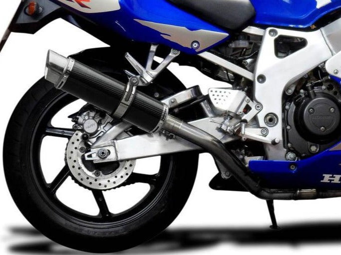 DELKEVIC Honda CB900F / CBR900RR Full Exhaust System 4-1 with DL10 14" Carbon Silencer