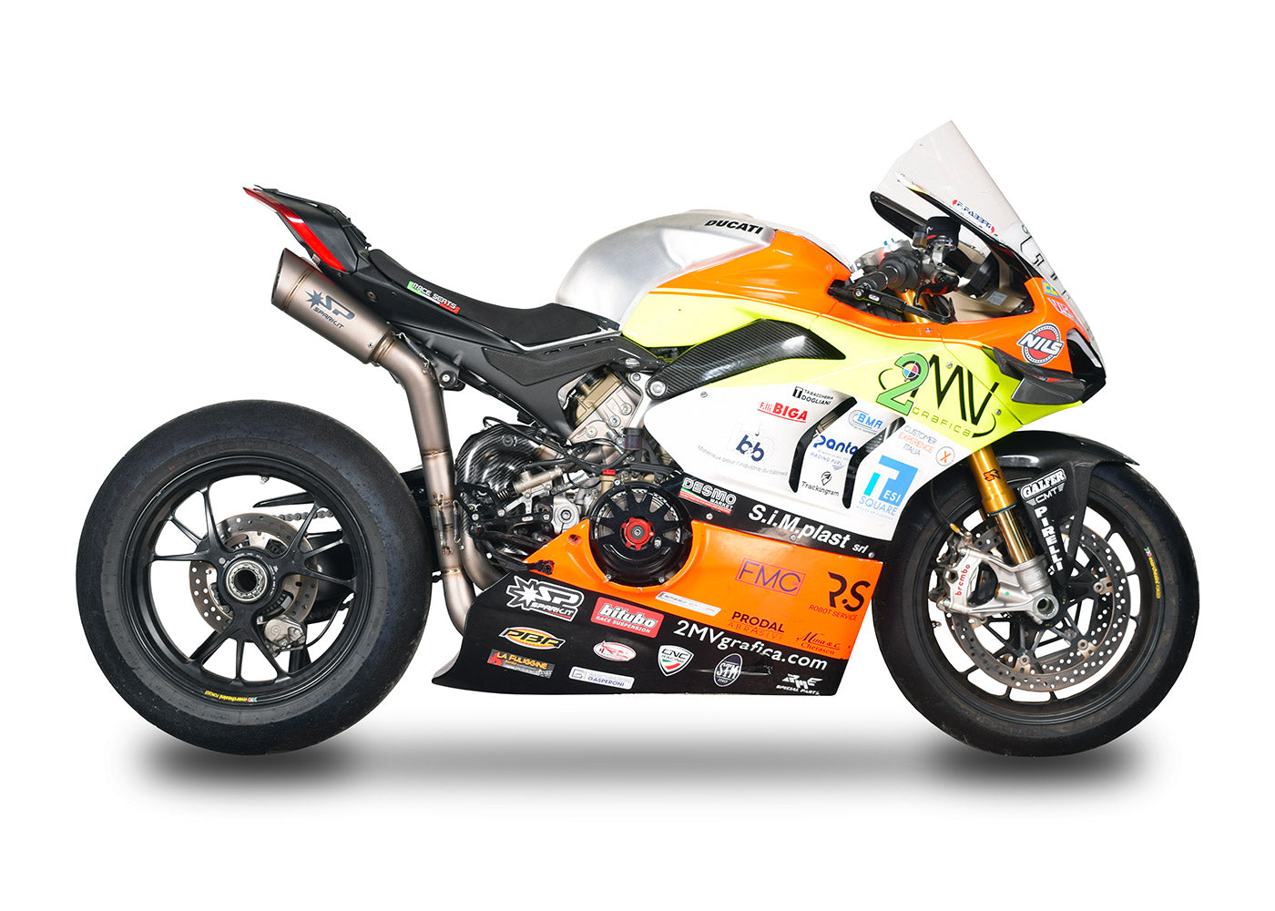 SPARK GDU8845 Ducati Panigale V4 (2018+) Full Titanium Full Exhaust System "GRID-O" (racing; underseat)