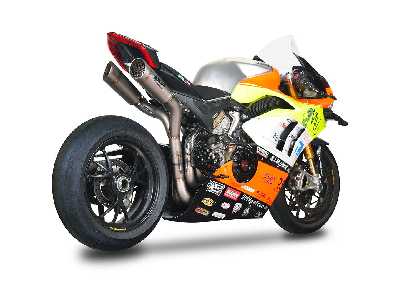 SPARK GDU8845 Ducati Panigale V4 (2018+) Full Titanium Full Exhaust System "GRID-O" (racing; underseat)