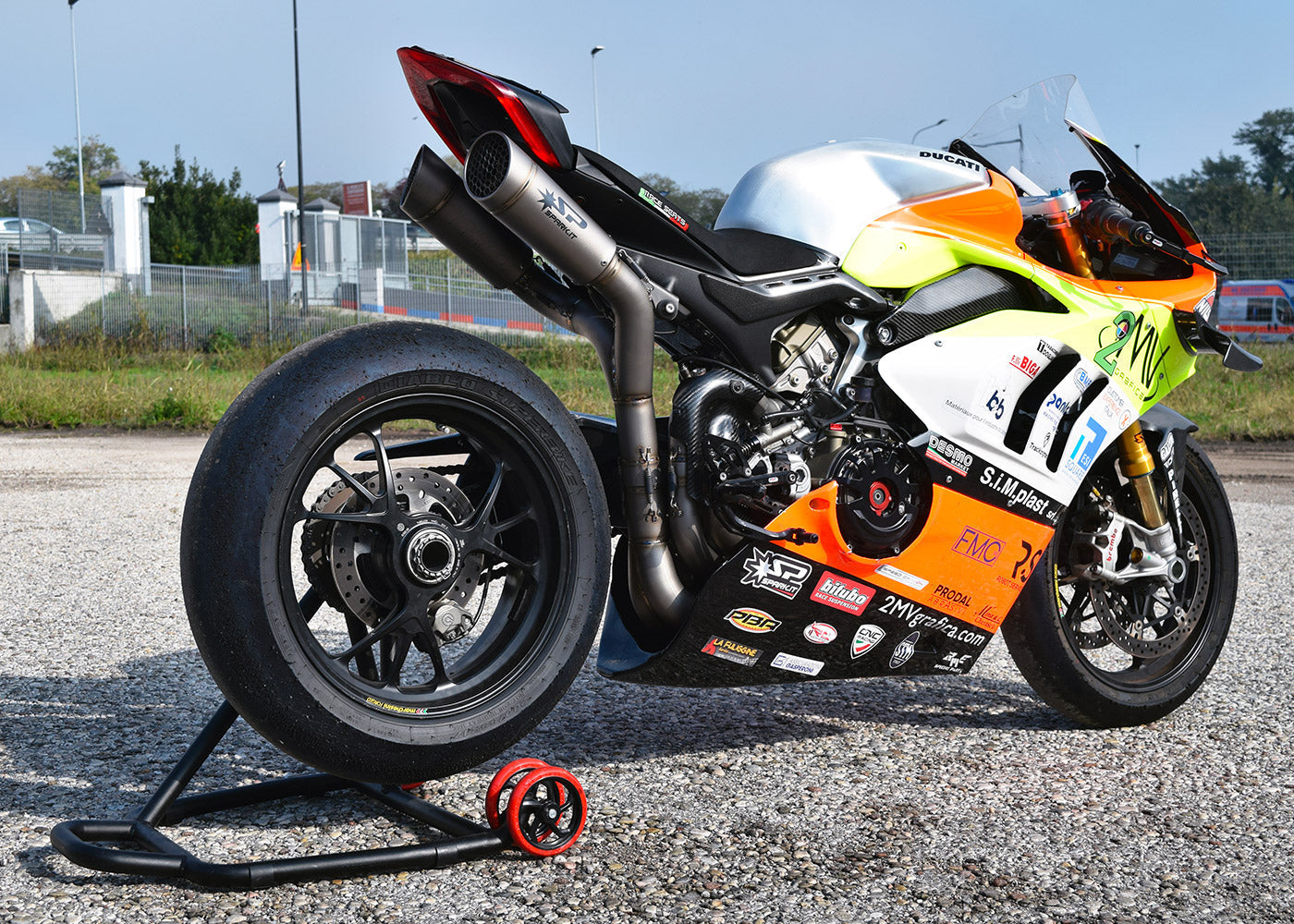 SPARK GDU8845 Ducati Panigale V4 (2018+) Full Titanium Full Exhaust System "GRID-O" (racing; underseat)