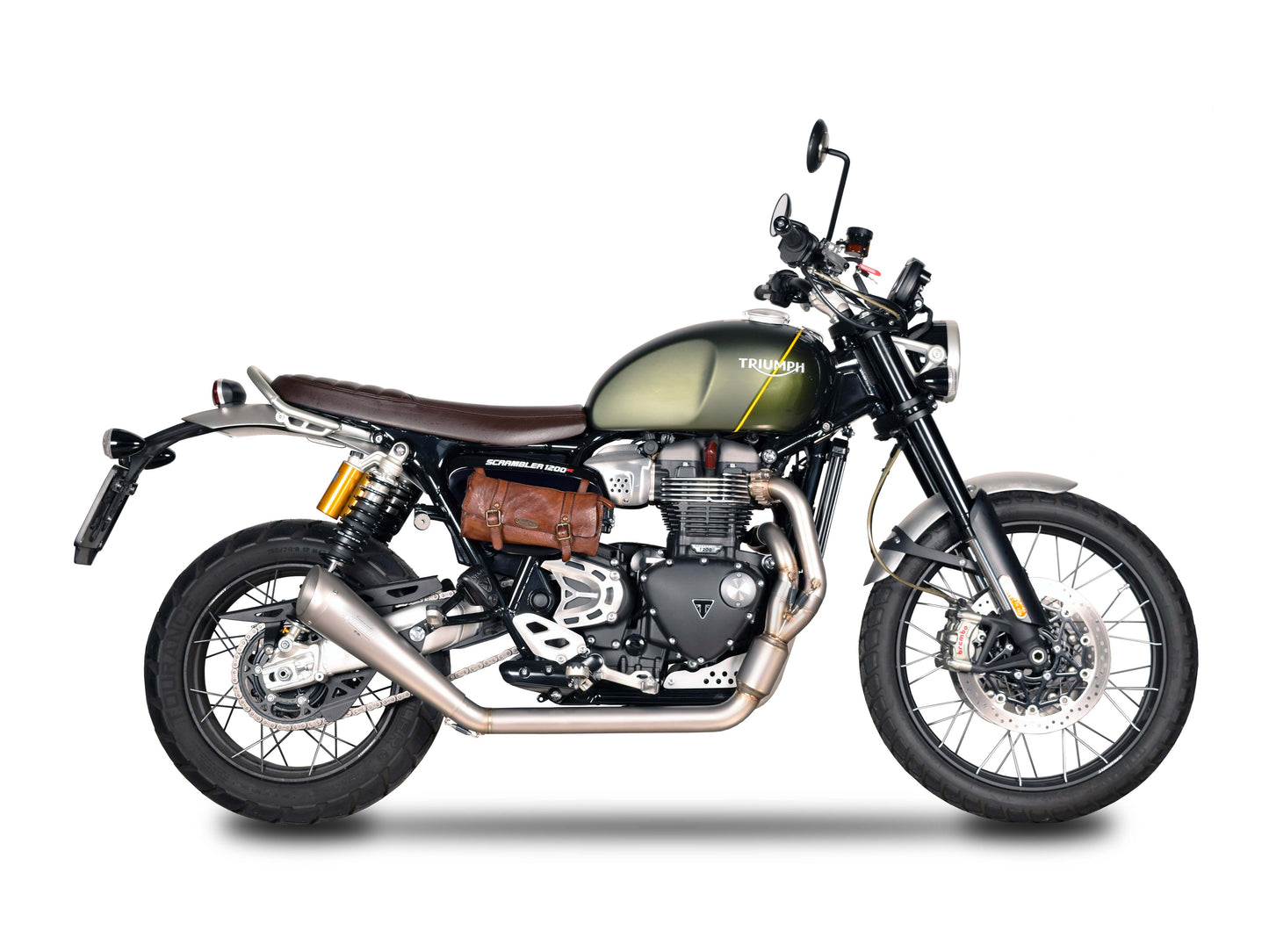 SPARK GTR8810 Triumph Scrambler 1200XC / 1200XE (2019+) Stainless Steel Full Exhaust System "60's"
