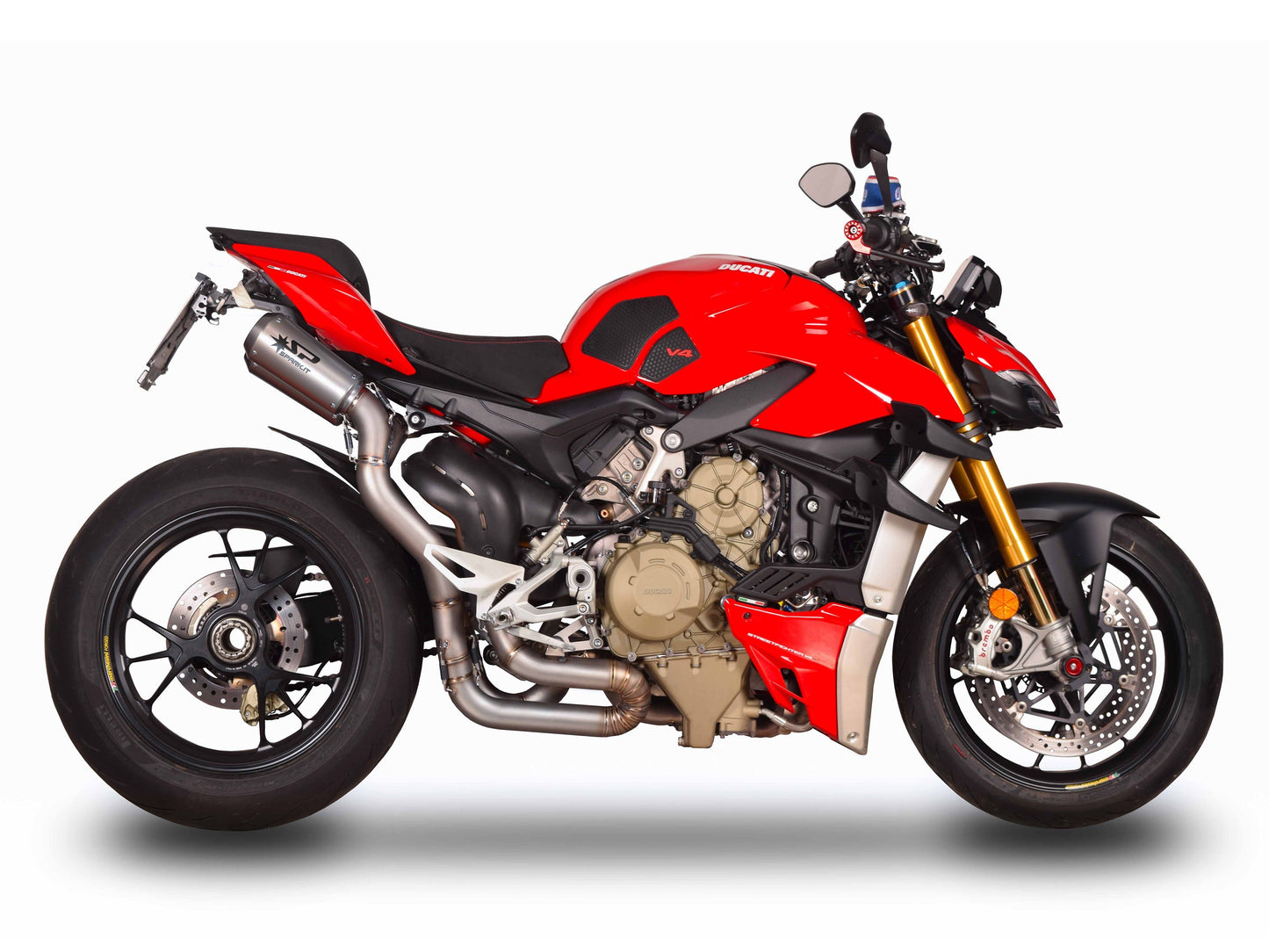 SPARK GDU8834 Ducati Streetfighter V4 (2020+) Titanium 3/4 Exhaust System "MOTO GP" (racing)