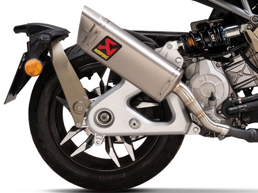 AKRAPOVIC S-IT125SO2-APT Italjet Dragster 125 / 200 (2024+) Slip-On Exhaust (titanium) – Accessories in the 2WheelsHero Motorcycle Aftermarket Accessories and Parts Online Shop