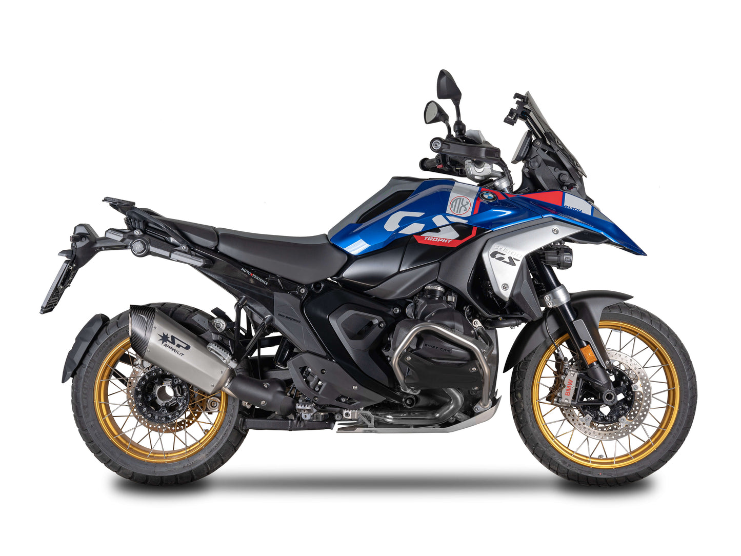 SPARK GBM0609 BMW R1300GS (2024+) Titanium Slip-on Exhaust "Fighter EVO" (EU Homologated)