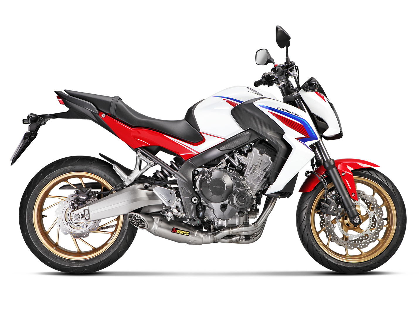 AKRAPOVIC S-H6R12-HAFT Honda CB650F / CBR650F (2016+) Exhaust System "Racing Line" (titanium) – Accessories in the 2WheelsHero Motorcycle Aftermarket Accessories and Parts Online Shop