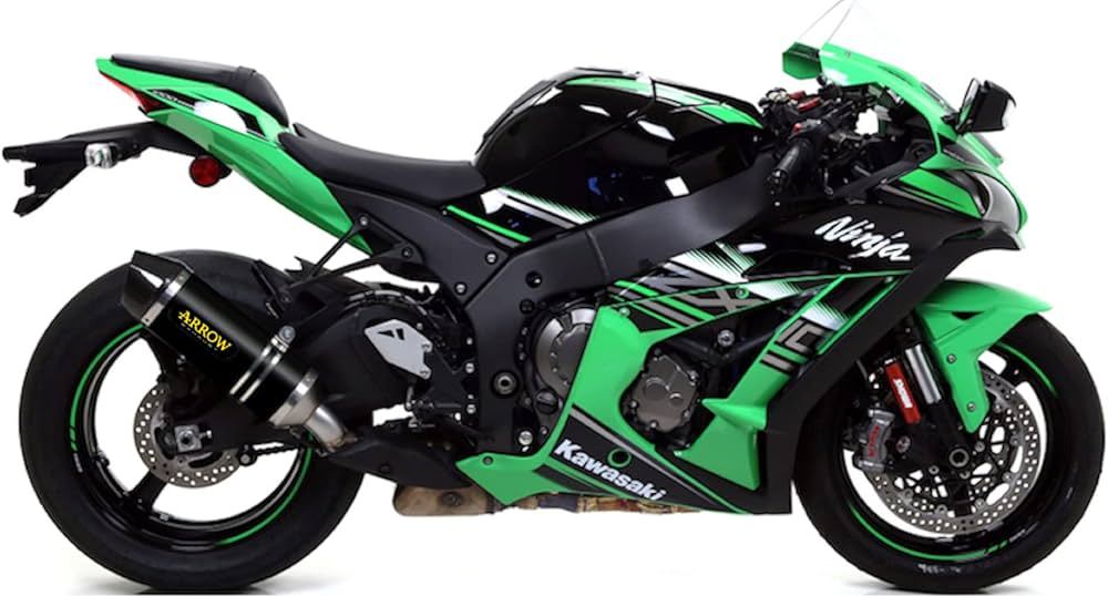 ARROW Kawasaki ZX10R (2016+) Dark Aluminum Slip-on Exhaust