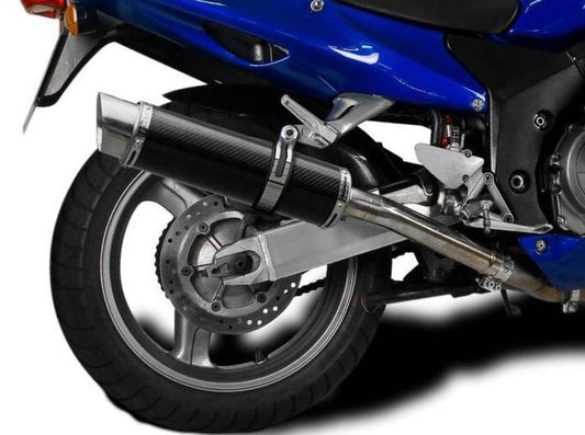 DELKEVIC Honda CBR1100XX Blackbird Full Exhaust System with DL10 14" Carbon Silencers