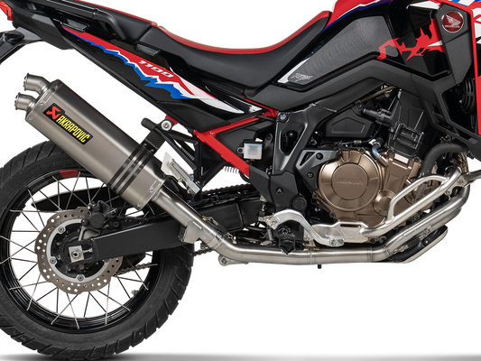 AKRAPOVIC S-H11R4-WT Honda CRF1100L Africa Twin Adventure Sports (2025+) Exhaust System "Racing Line" (titanium) – Accessories in the 2WheelsHero Motorcycle Aftermarket Accessories and Parts Online Shop