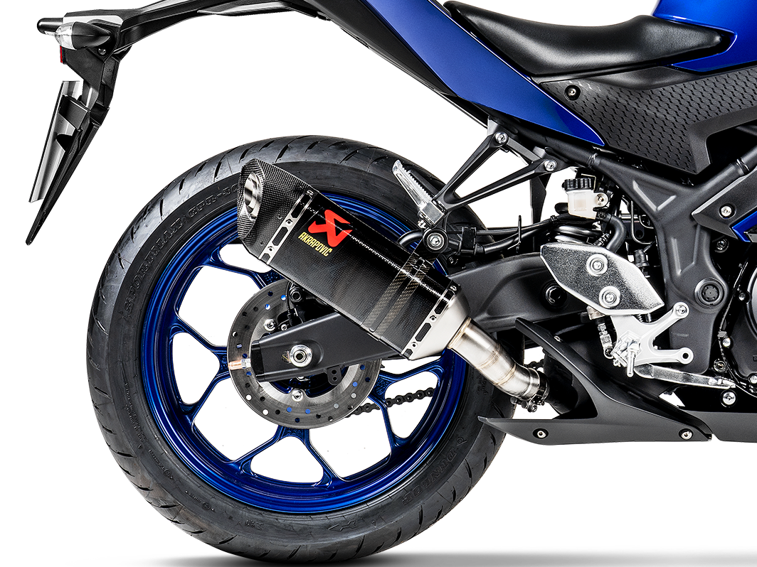 AKRAPOVIC S-Y2SO16-HAPC/1 Yamaha YZF-R25 (2021+) Slip-On Exhaust (carbon) – Accessories in the 2WheelsHero Motorcycle Aftermarket Accessories and Parts Online Shop