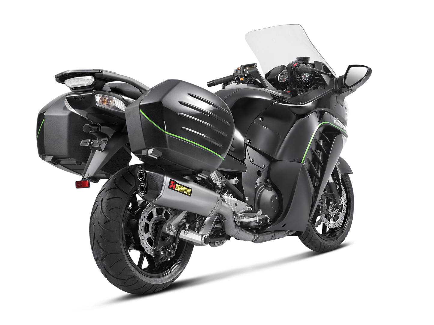 AKRAPOVIC S-K14SO5-HZAAT Kawasaki 1400 GTR / Concours 14 (2017+) Slip-on Exhaust (titanium) – Accessories in the 2WheelsHero Motorcycle Aftermarket Accessories and Parts Online Shop