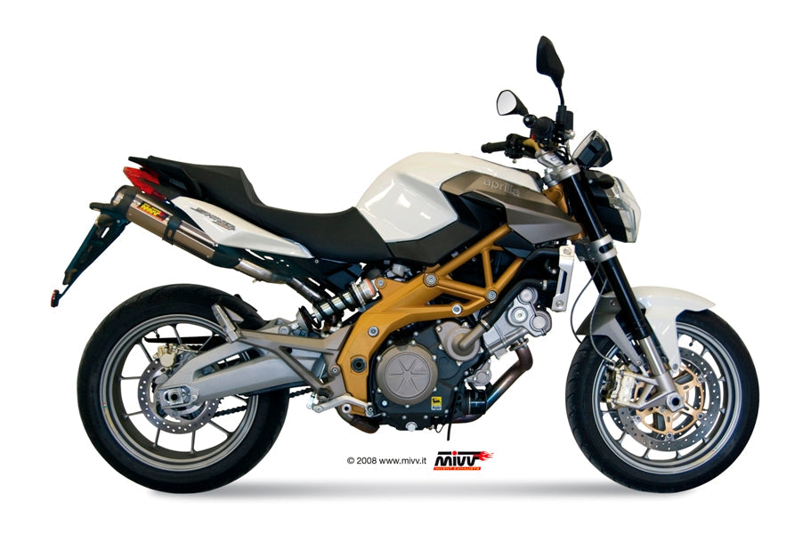 MIVV A.006 Aprilia Shiver 750 (10/15) Dual Slip-on Exhaust "Suono" (stainless steel; approved) – Accessories in the 2WheelsHero Motorcycle Aftermarket Accessories and Parts Online Shop