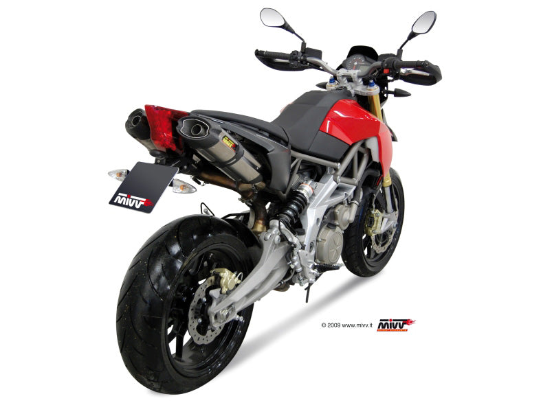 MIVV A.007 Aprilia Dorsoduro 750 (08/16) Dual Underseat Slip-on Exhaust "Suono" (stainless steel; approved) – Accessories in the 2WheelsHero Motorcycle Aftermarket Accessories and Parts Online Shop