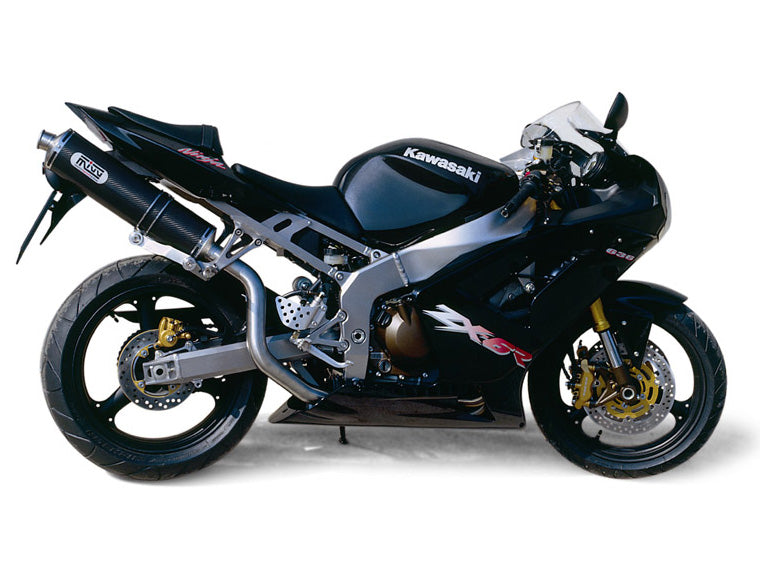 MIVV AK.009 KAWASAKI ZX-6 RR / R 636 ( 2003 - 04 ) Slip On High Exhaust "Oval" (carbon; approved) – Accessories in the 2WheelsHero Motorcycle Aftermarket Accessories and Parts Online Shop