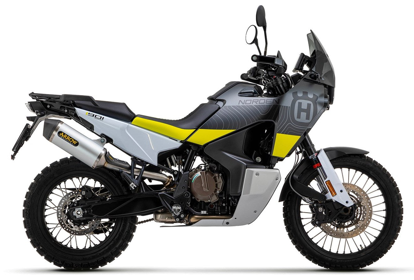 ARROW 71904AK Husqvarna Norden 901 (2022+) Aluminum Slip-on Exhaust "Race Tech" – Accessories in the 2WheelsHero Motorcycle Aftermarket Accessories and Parts Online Shop