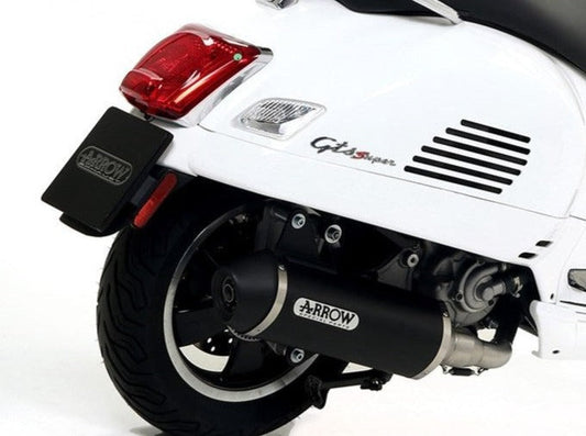ARROW 53072MI+53525ANN Piaggio Vespa GTS300 HPE (2019+) Aluminum Full Exhaust System "Competition Evo Urban" (racing) – Accessories in the 2WheelsHero Motorcycle Aftermarket Accessories and Parts Online Shop