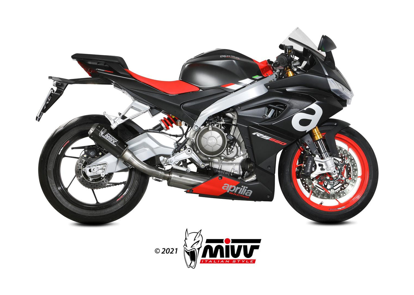 MIVV A.013 Aprilia RS660 (2020+) Full System Steel High Exhaust "MK3" (carbon; not approved) – Accessories in the 2WheelsHero Motorcycle Aftermarket Accessories and Parts Online Shop