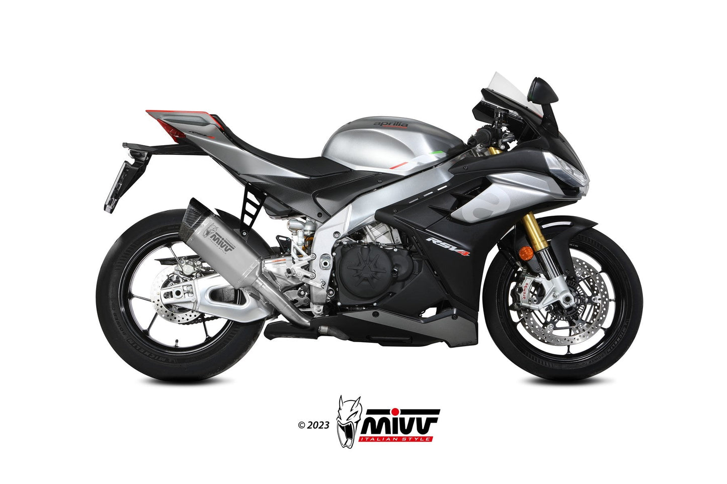 MIVV A.019 Aprilia RSV4 (2021+) Slip-on Exhaust "SR-1" (titanium; not approved) – Accessories in the 2WheelsHero Motorcycle Aftermarket Accessories and Parts Online Shop