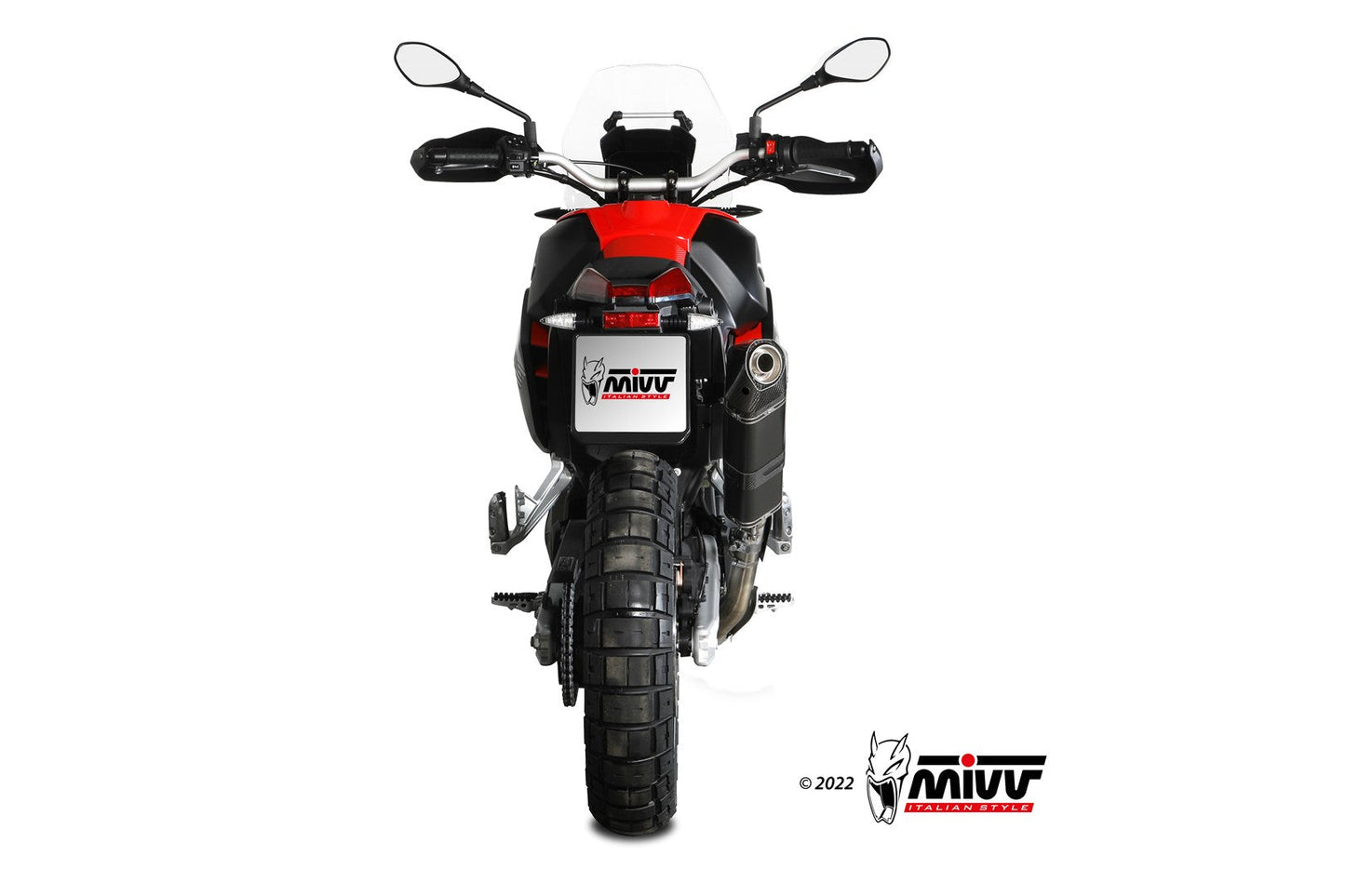 MIVV A.017 Aprilia Tuareg 660 (2022+) Slip-on Exhaust "Speed Edge" (black; approved) – Accessories in the 2WheelsHero Motorcycle Aftermarket Accessories and Parts Online Shop