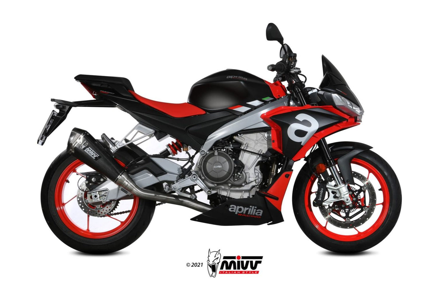 MIVV X.AP.0001 Aprilia Tuono660 (2021+) Full System Steel High Exhaust (steel black; not approved) – Accessories in the 2WheelsHero Motorcycle Aftermarket Accessories and Parts Online Shop