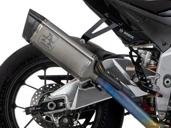 ARROW 71002PT Aprilia RSV4 (19/20) Titanium Slip-on Exhaust "Pista" (racing; steel link pipe) – Accessories in the 2WheelsHero Motorcycle Aftermarket Accessories and Parts Online Shop