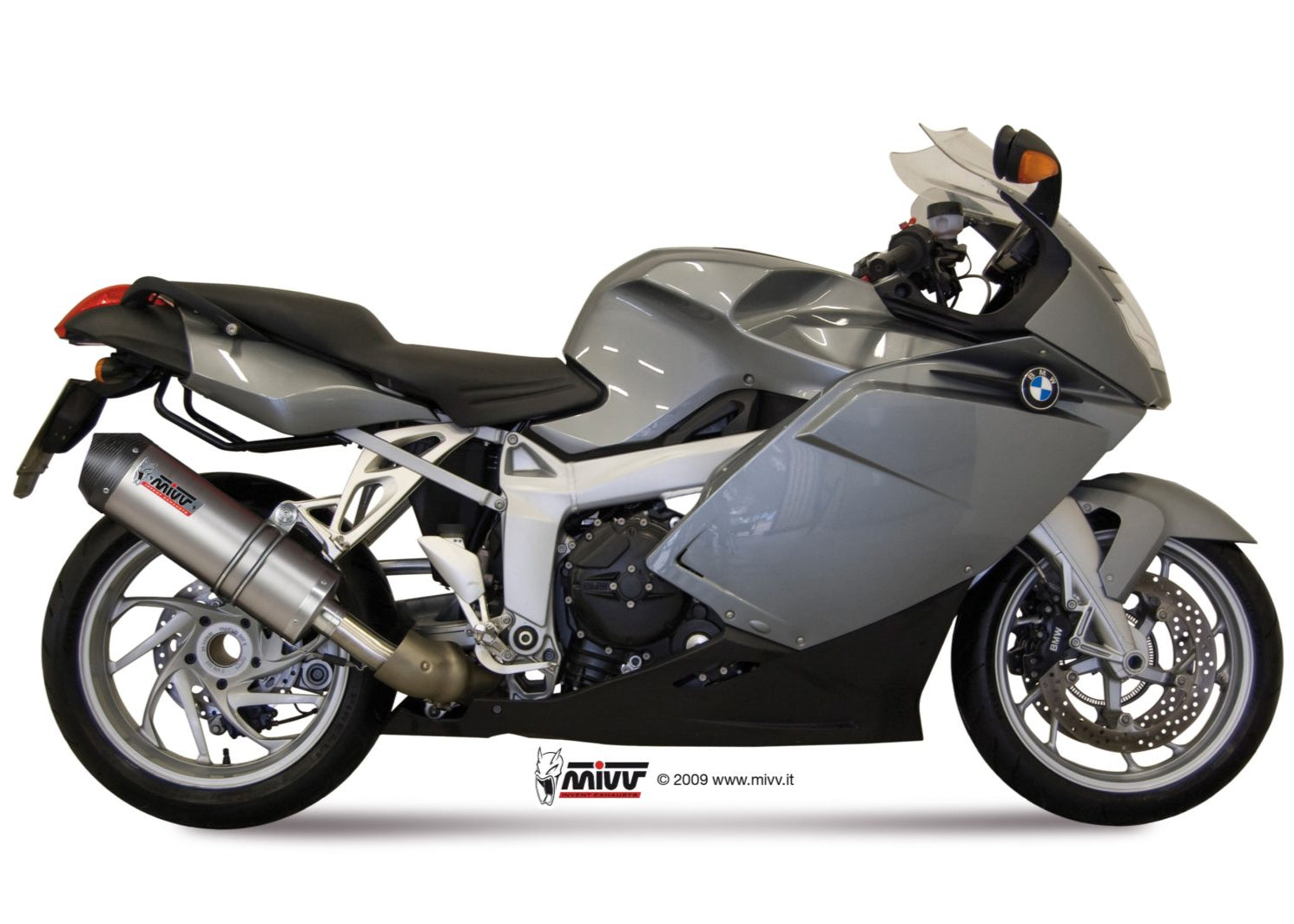 MIVV B.003 BMW K 1200 R / S / GT (05/08) Slip-on Exhaust "Oval" (titanium+carbon cap; approved) – Accessories in the 2WheelsHero Motorcycle Aftermarket Accessories and Parts Online Shop