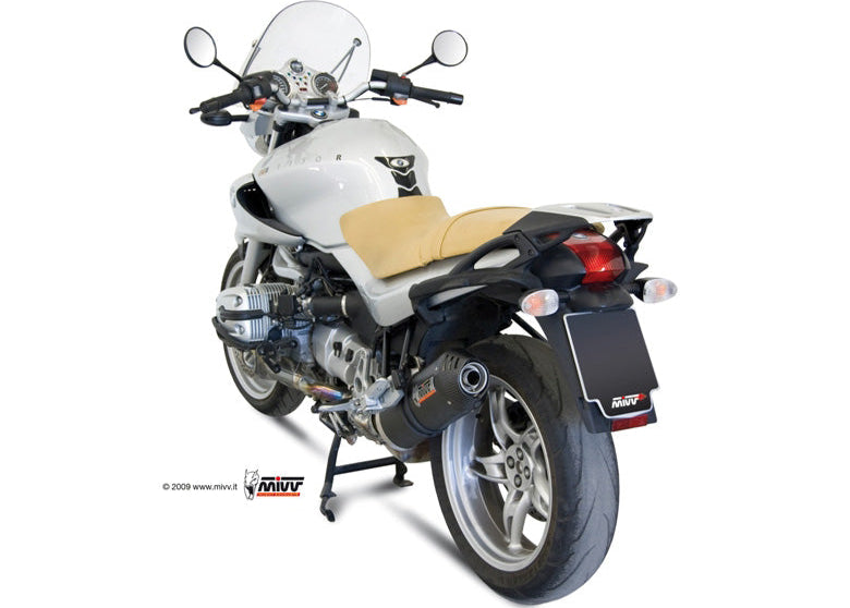 MIVV B.009 BMW R 1150 R (2000/06) Slip-on Exhaust "Oval" (carbon+cap; approved) – Accessories in the 2WheelsHero Motorcycle Aftermarket Accessories and Parts Online Shop
