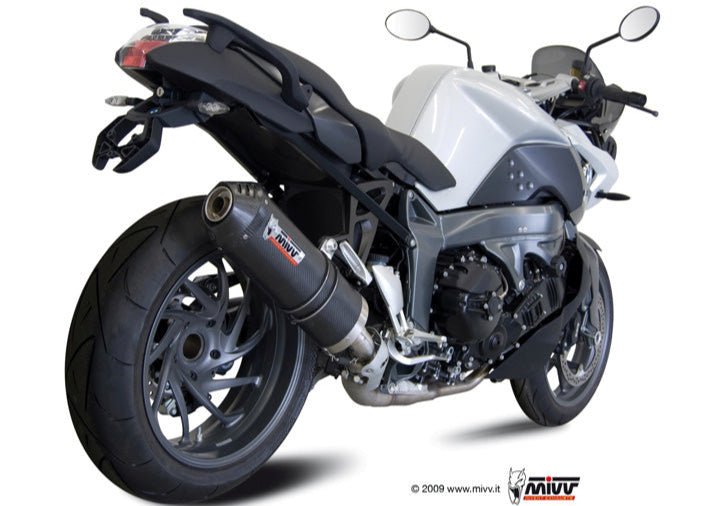 MIVV B.010 BMW K 1300 R / S (09/16) Slip-on Exhaust "Oval" (carbon+cap; approved) – Accessories in the 2WheelsHero Motorcycle Aftermarket Accessories and Parts Online Shop