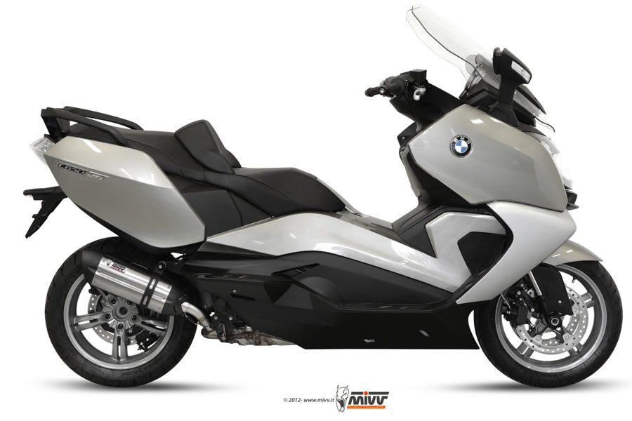 MIVV B.013 BMW C 650 GT (12/16) Slip-on Exhaust "Suono" (stainless steel; approved) – Accessories in the 2WheelsHero Motorcycle Aftermarket Accessories and Parts Online Shop
