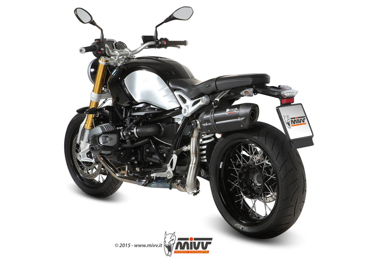 MIVV B.022 BMW R Nine T (14 / 20) Slip-on High Exhaust "Suono" (black; approved) – Accessories in the 2WheelsHero Motorcycle Aftermarket Accessories and Parts Online Shop