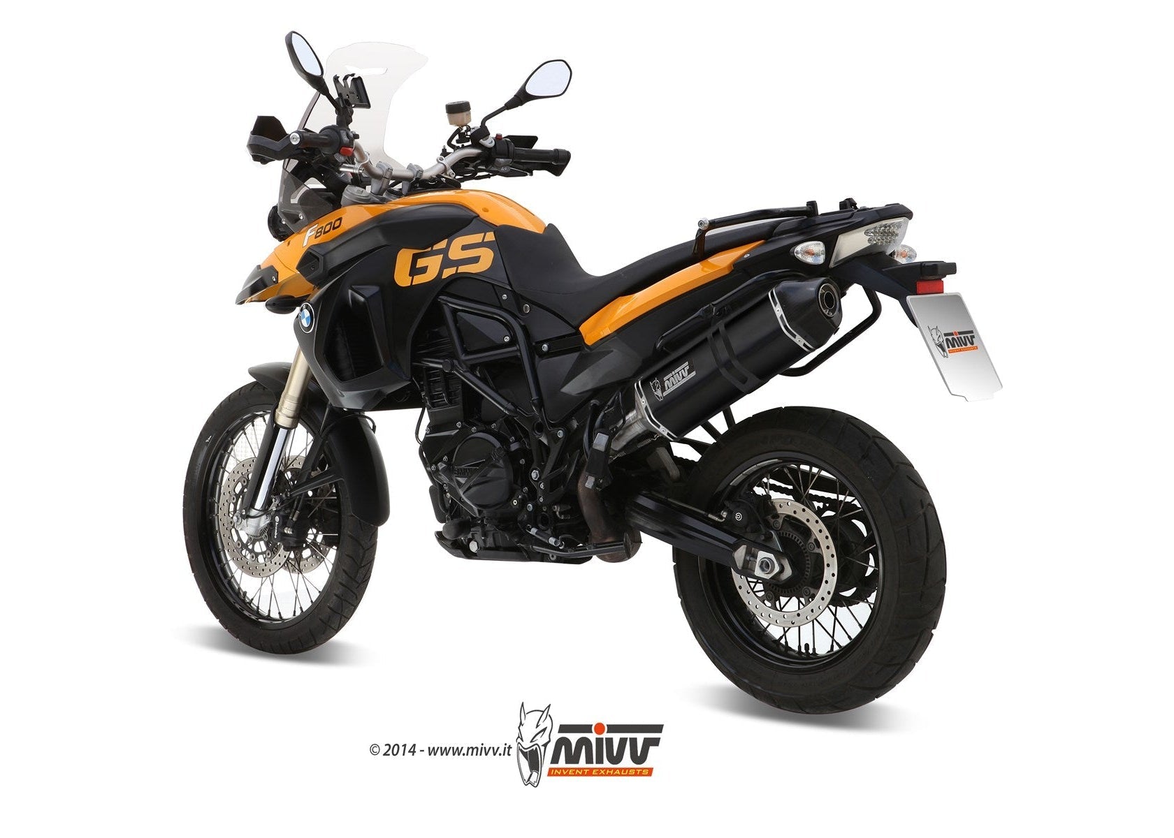MIVV B.007 BMW F 800 GS (08/18) Slip-on Exhaust "Speed Edge" (black; approved) – Accessories in the 2WheelsHero Motorcycle Aftermarket Accessories and Parts Online Shop