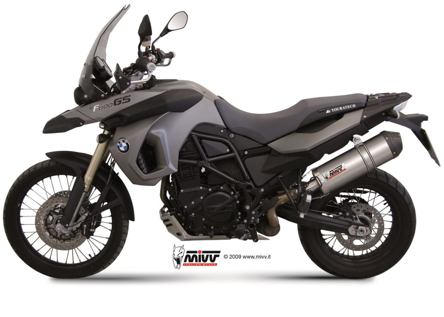 MIVV B.007 BMW F 800 GS (08/18) Slip-on Exhaust "Oval" (titanium+carbon cap; approved) – Accessories in the 2WheelsHero Motorcycle Aftermarket Accessories and Parts Online Shop