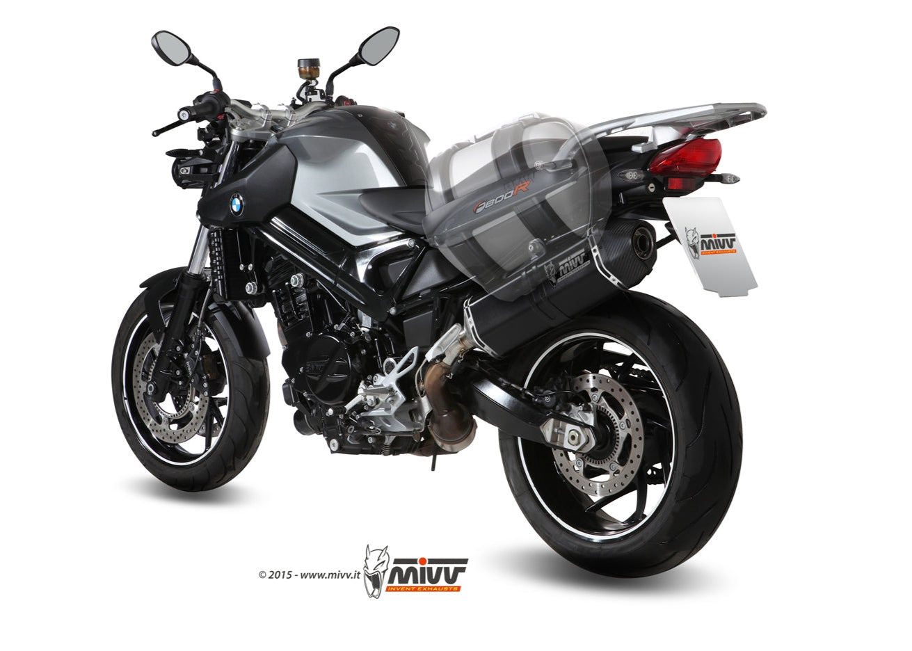 MIVV B.008 BMW F 800 R / GT (09/20) Slip-on Exhaust "Speed Edge" (black; approved) – Accessories in the 2WheelsHero Motorcycle Aftermarket Accessories and Parts Online Shop