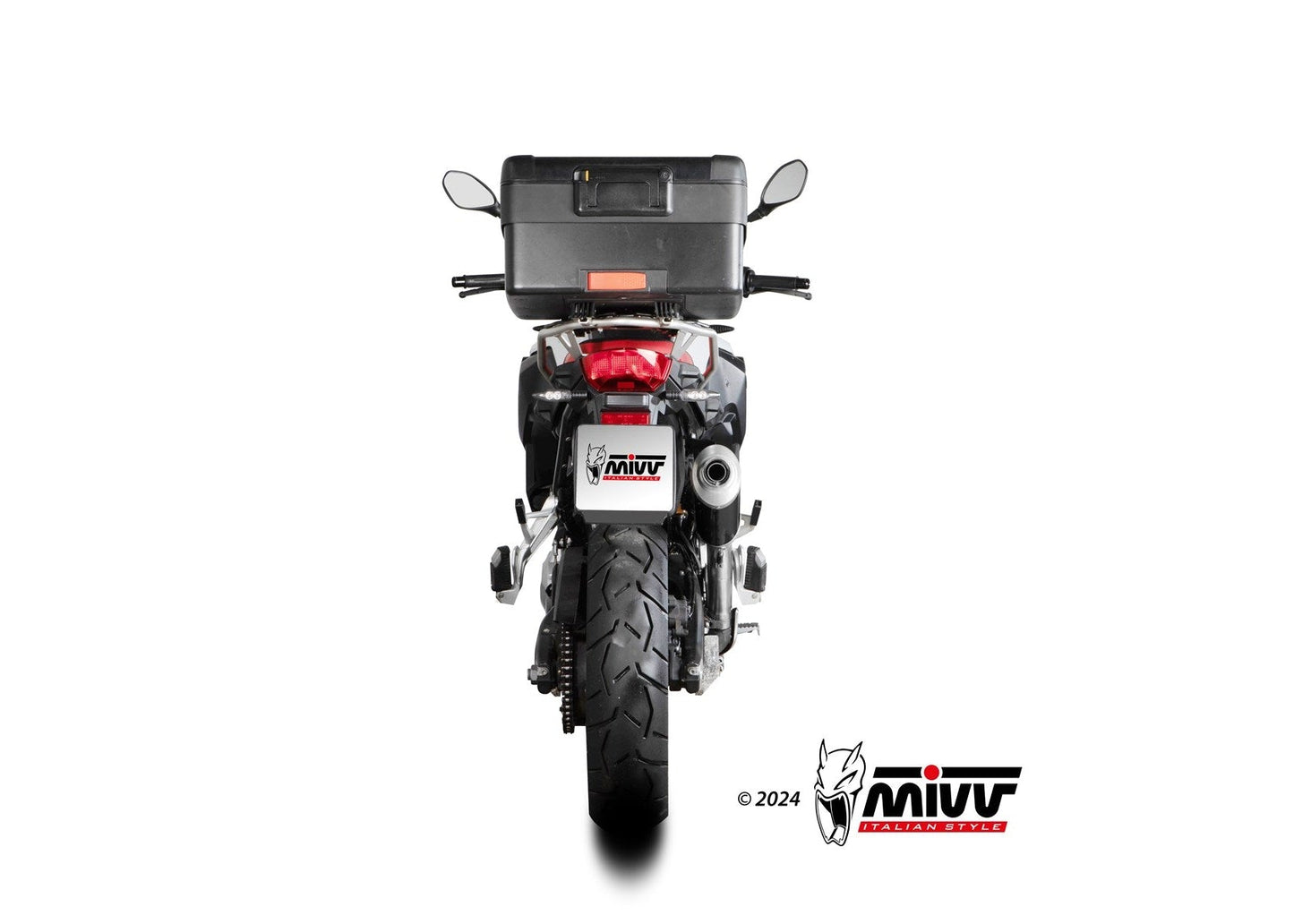 MIVV B.033 BMW F 850 GS (2018+) Slip-on Exhaust "Dakar" (black; approved) – Accessories in the 2WheelsHero Motorcycle Aftermarket Accessories and Parts Online Shop