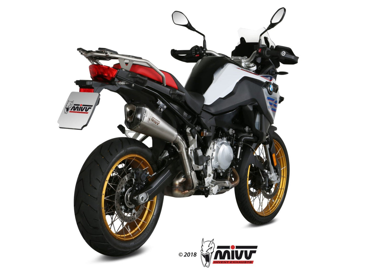 MIVV B.033 BMW F 850 GS (2018+) Slip-on Exhaust "Delta Race" (stainless steel; approved) – Accessories in the 2WheelsHero Motorcycle Aftermarket Accessories and Parts Online Shop