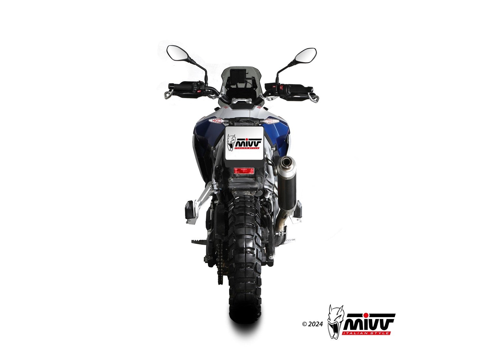 MIVV B.043 BMW F 900 GS (2024+) Slip-on Exhaust "Dakar" (black; approved) – Accessories in the 2WheelsHero Motorcycle Aftermarket Accessories and Parts Online Shop