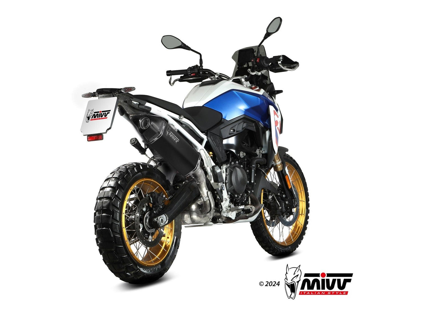 MIVV B.043 BMW F 900 GS (2024+) Slip-on Exhaust "Speed Edge" (black; approved) – Accessories in the 2WheelsHero Motorcycle Aftermarket Accessories and Parts Online Shop