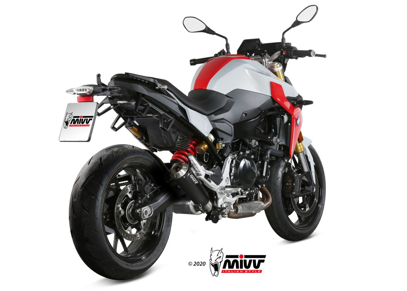 MIVV B.038 BMW F 900 R (2020+) Slip-on Exhaust "X-M1" (black; approved) – Accessories in the 2WheelsHero Motorcycle Aftermarket Accessories and Parts Online Shop