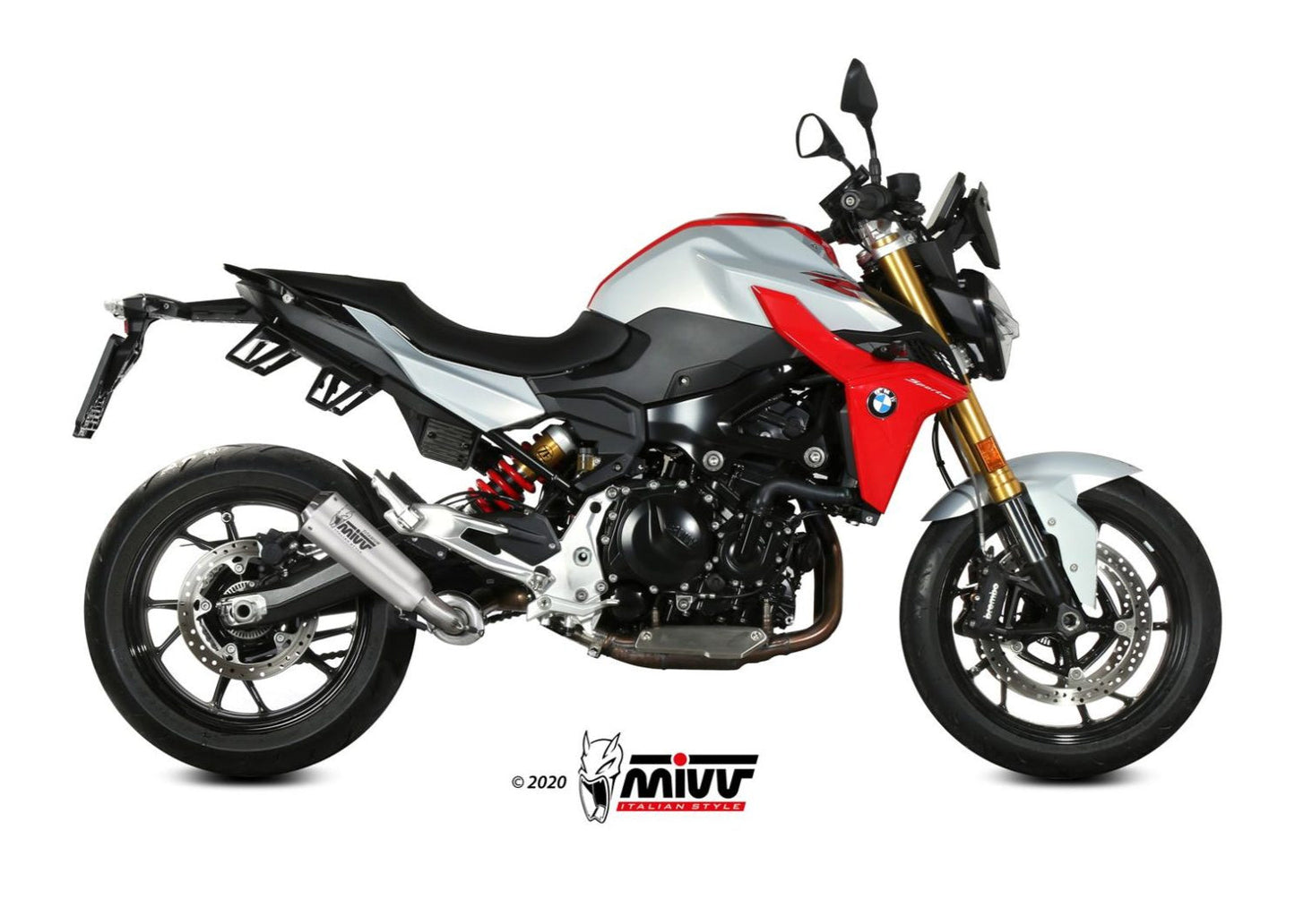 MIVV B.038 BMW F 900 R (2020+) Slip-on Exhaust "X-M1" (titanium; approved) – Accessories in the 2WheelsHero Motorcycle Aftermarket Accessories and Parts Online Shop