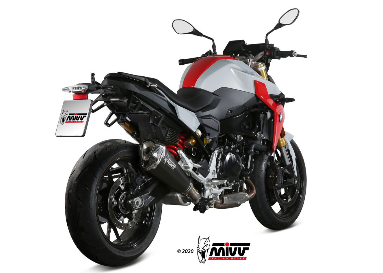MIVV B.038 BMW F 900 R (2020+) Slip-on Exhaust "Delta Race" (black; approved) – Accessories in the 2WheelsHero Motorcycle Aftermarket Accessories and Parts Online Shop