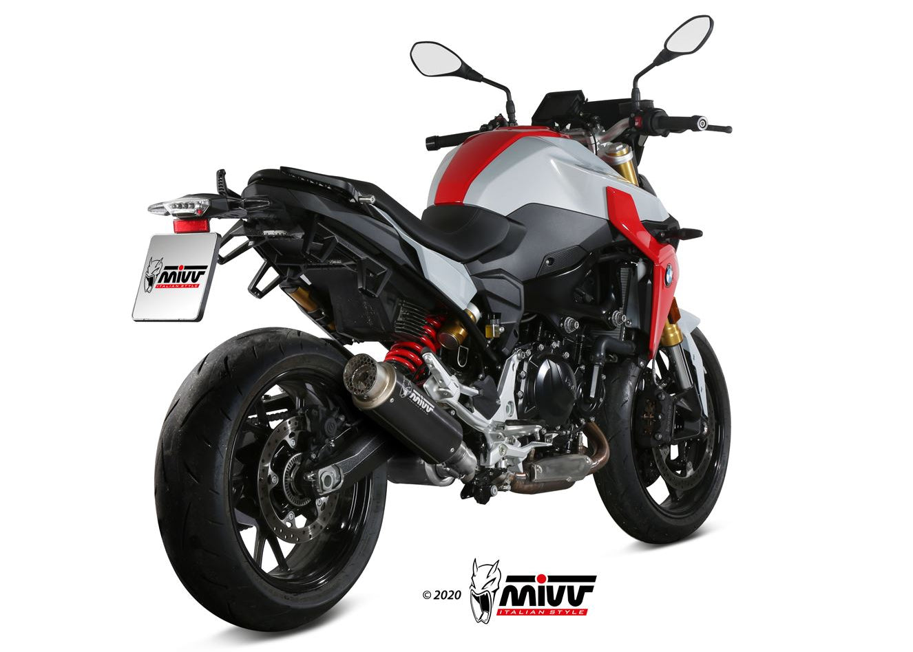MIVV B.038 BMW F 900 R (2020+) Slip-on Exhaust "GP Pro" (black; approved) – Accessories in the 2WheelsHero Motorcycle Aftermarket Accessories and Parts Online Shop