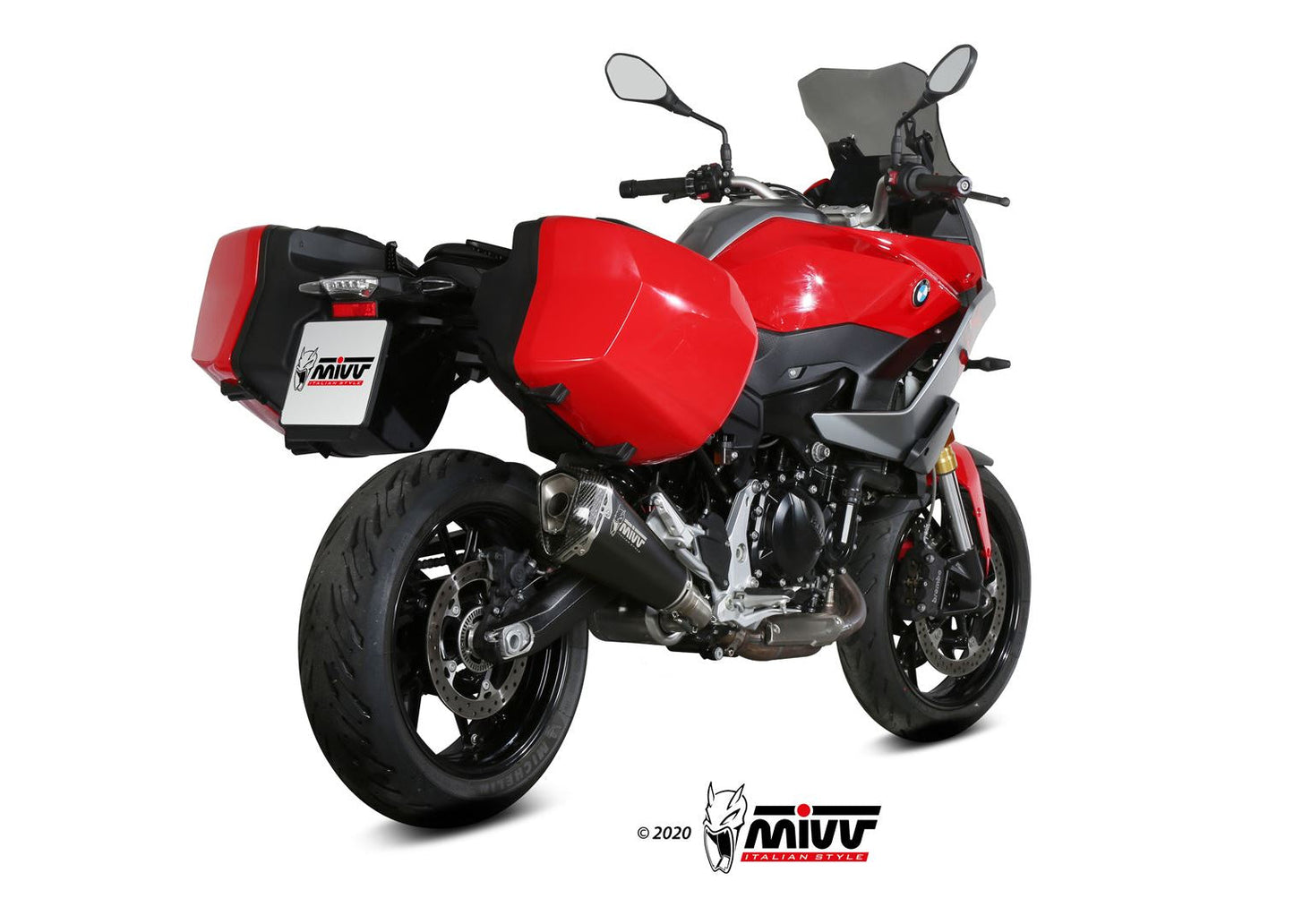 MIVV B.037 BMW F 900 XR (20/24) Slip-on Exhaust "Delta Race" (black; approved) – Accessories in the 2WheelsHero Motorcycle Aftermarket Accessories and Parts Online Shop