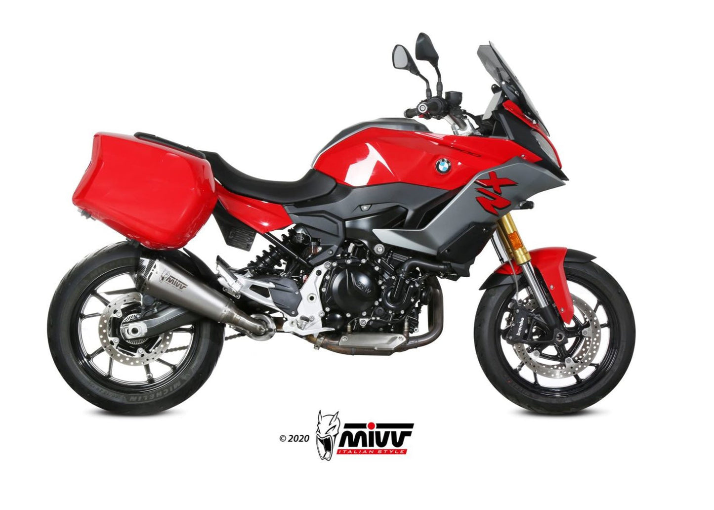 MIVV B.037 BMW F 900 XR (20/24) Slip-on Exhaust "Delta Race" (stainless steel; approved) – Accessories in the 2WheelsHero Motorcycle Aftermarket Accessories and Parts Online Shop