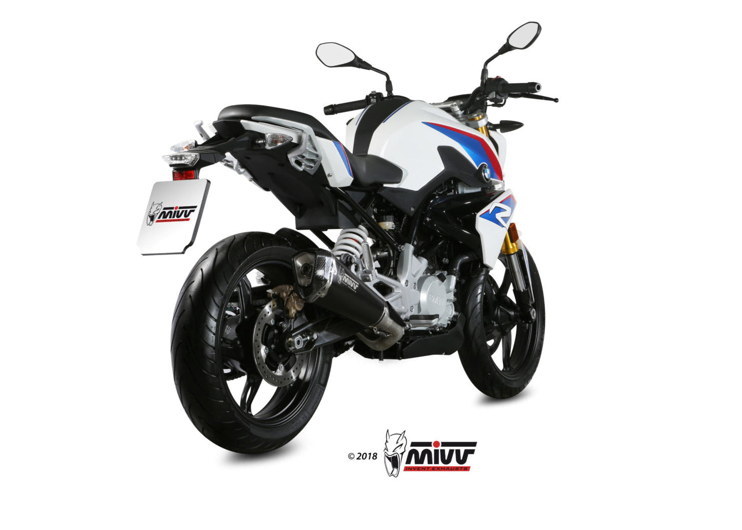 MIVV B.032 BMW G 310 R (2018+) Full System Exhaust "Delta Race" (black; approved) – Accessories in the 2WheelsHero Motorcycle Aftermarket Accessories and Parts Online Shop
