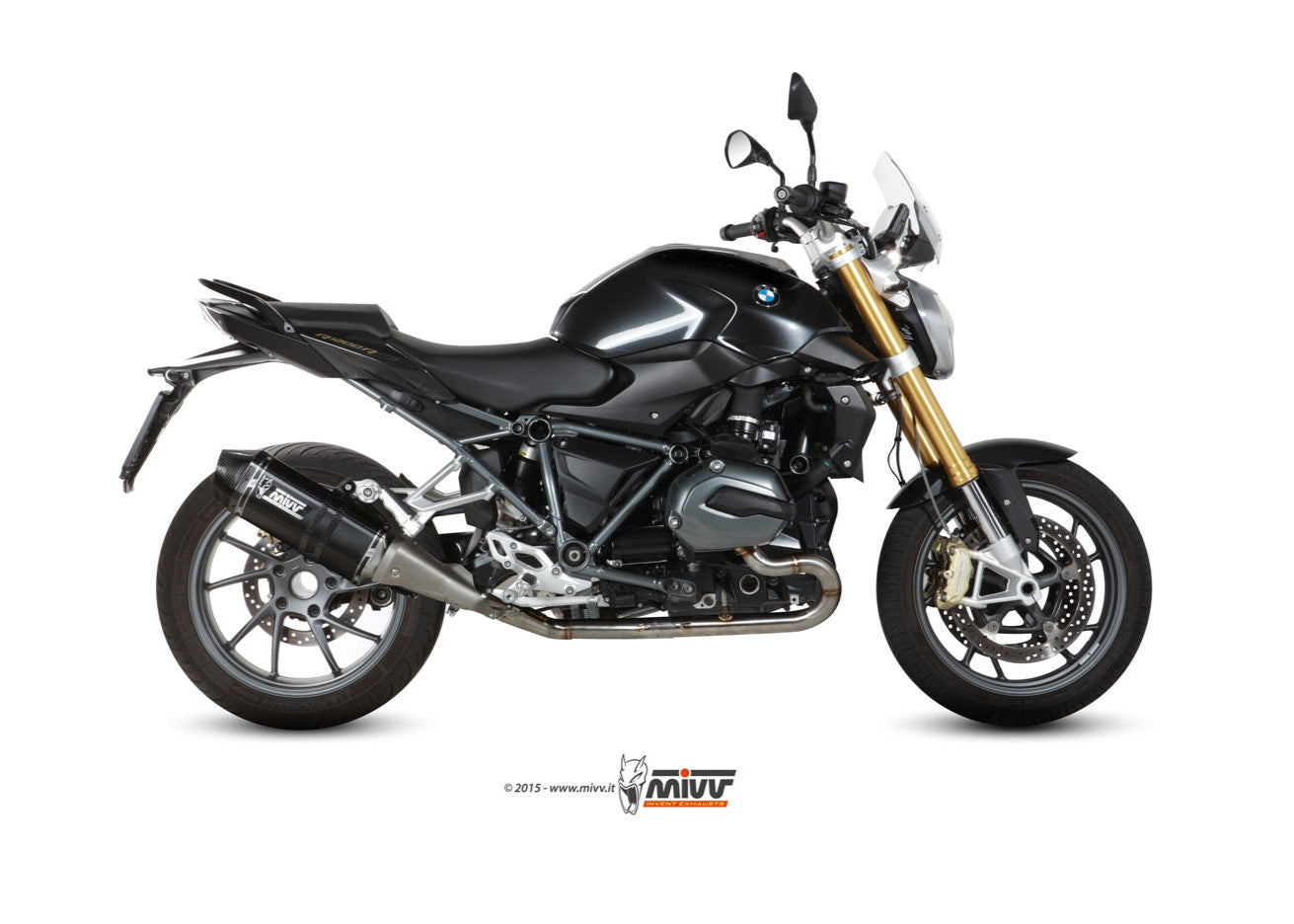 MIVV B.026 BMW R 1200 R (15 / 18) Slip-on Exhaust "Speed Edge" (black; approved) – Accessories in the 2WheelsHero Motorcycle Aftermarket Accessories and Parts Online Shop